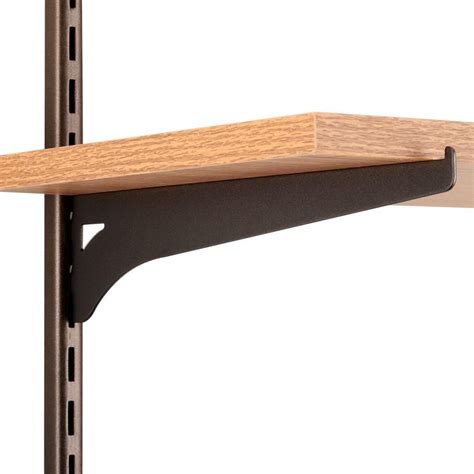 bronze or grey metal support brackets for shelves|bronze shelf standards.